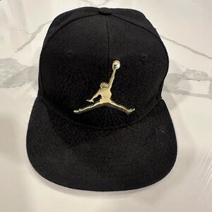 Jordan Black and Gold Jumpman Hat